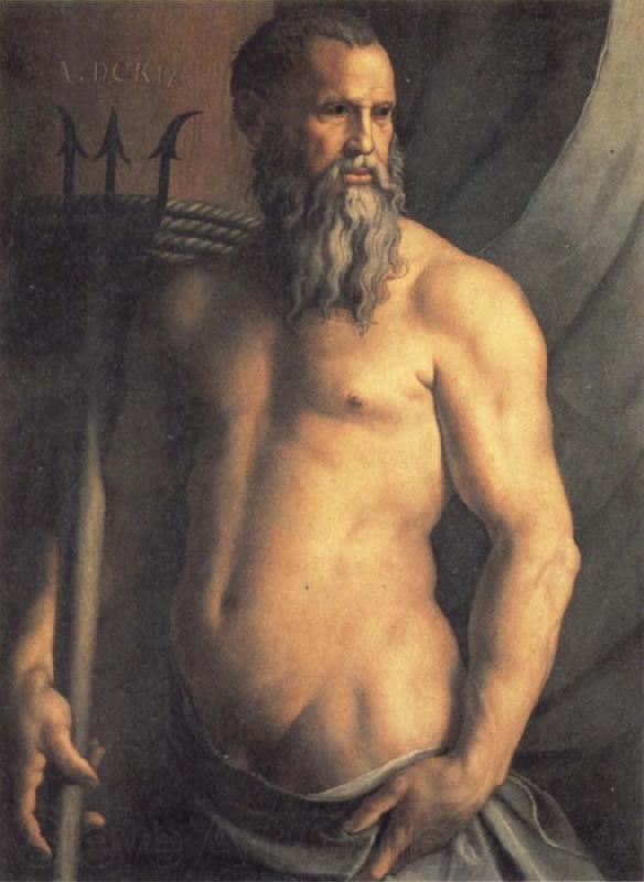 Agnolo Bronzino Portrait des Andrea Doria als Neptun Norge oil painting art